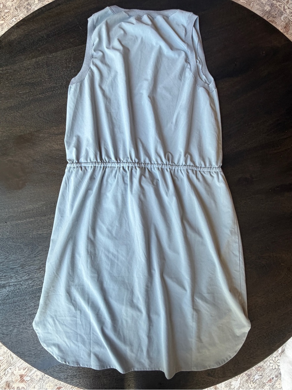 Athleta Light Blue Sleeveless Midi Drawstring Dress - Picture 4 of 4